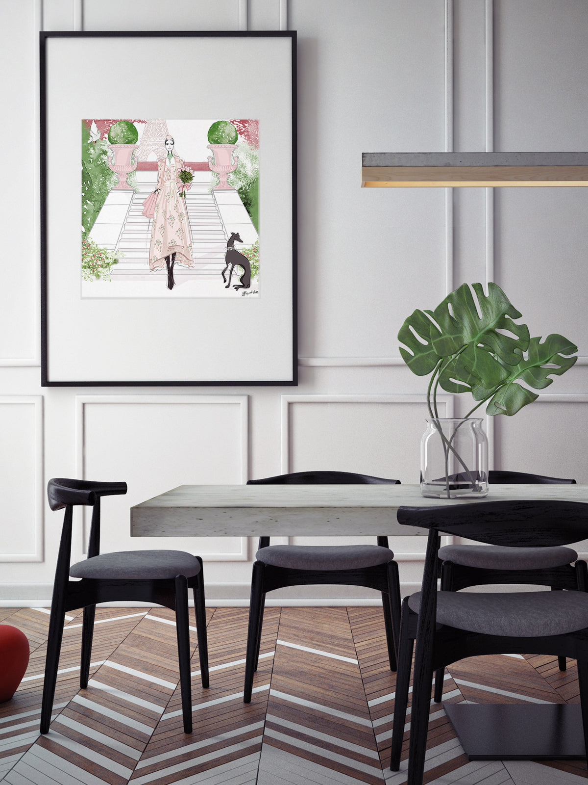 Parisienne Floral - Illustration - Limited Edition Print - Tiffany La Belle