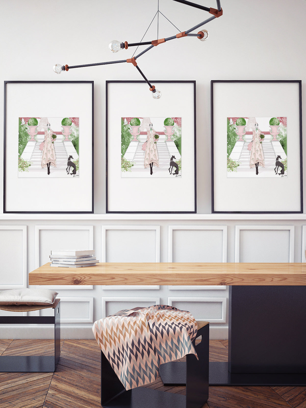 Parisienne Floral - Illustration - Limited Edition Print - Tiffany La Belle