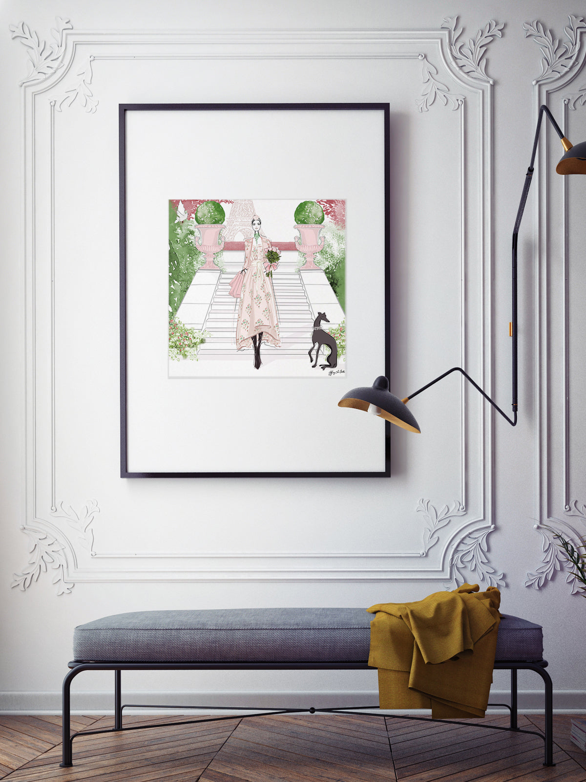 Parisienne Floral - Illustration - Limited Edition Print - Tiffany La Belle