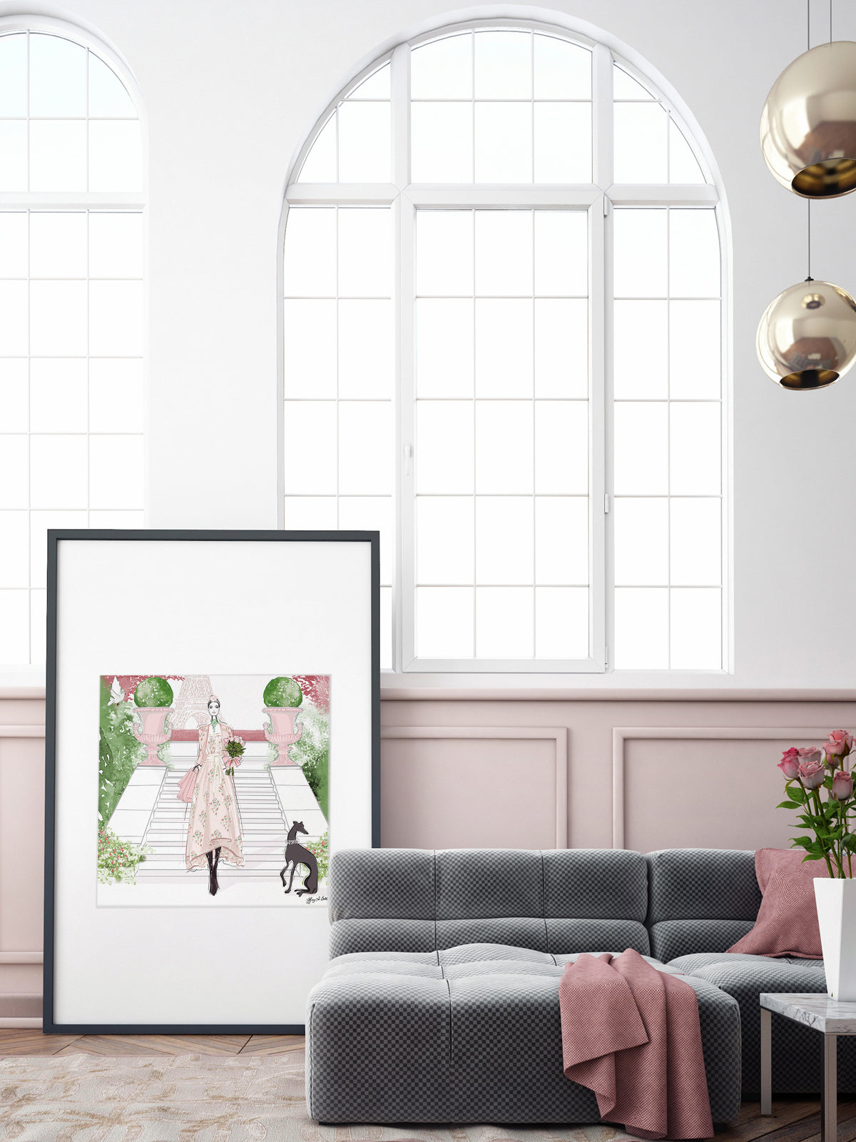 Parisienne Floral - Illustration - Limited Edition Print - Tiffany La Belle