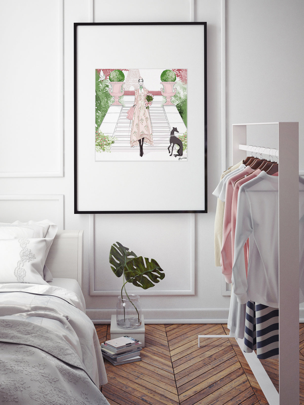 Parisienne Floral - Illustration - Limited Edition Print - Tiffany La Belle
