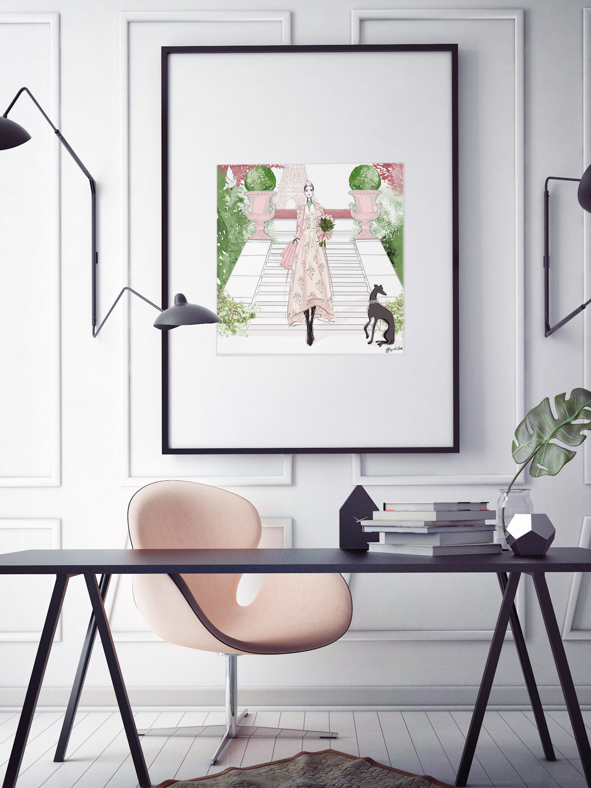 Parisienne Floral - Illustration - Limited Edition Print - Tiffany La Belle