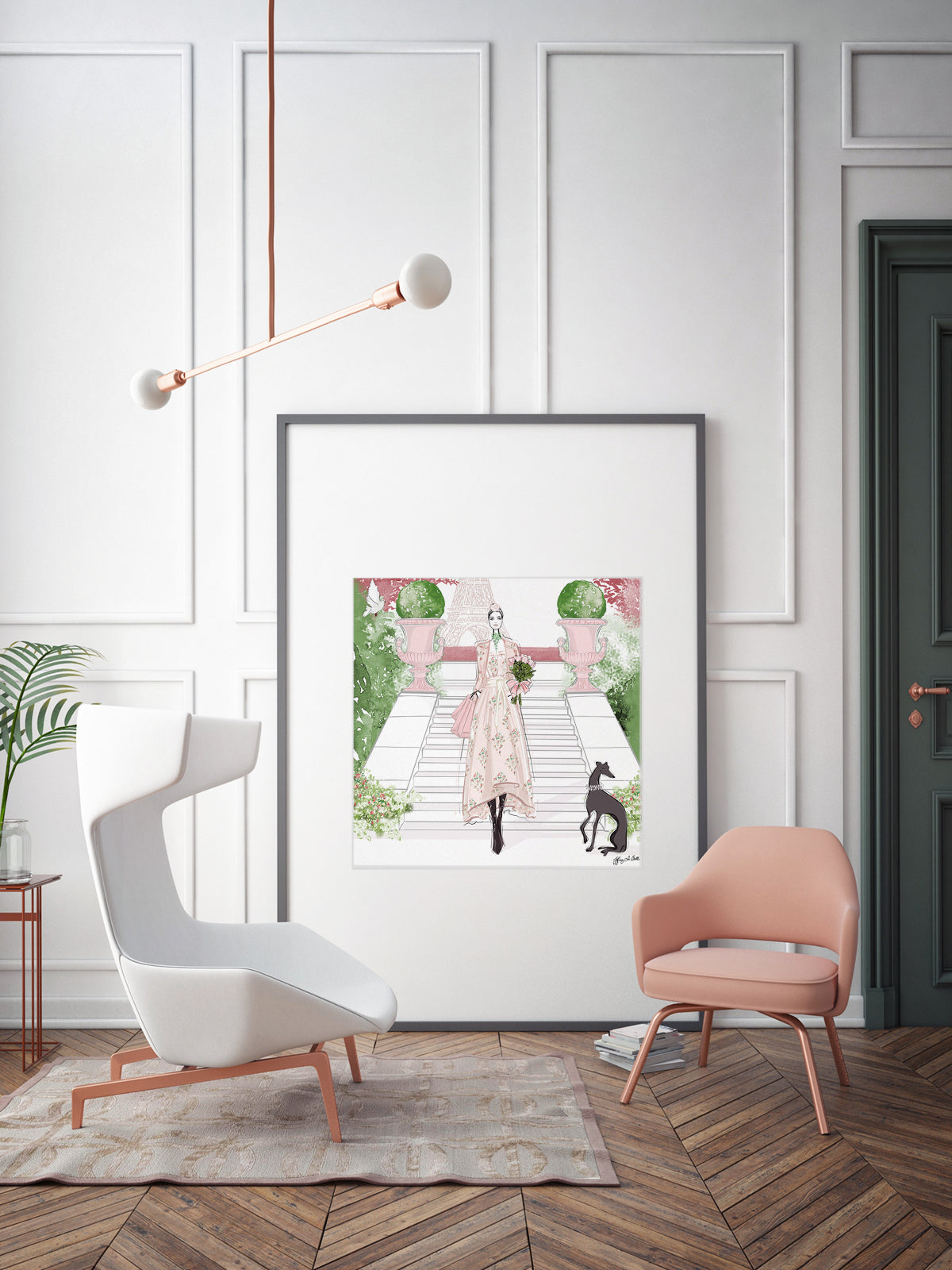 Parisienne Floral - Illustration - Limited Edition Print - Tiffany La Belle