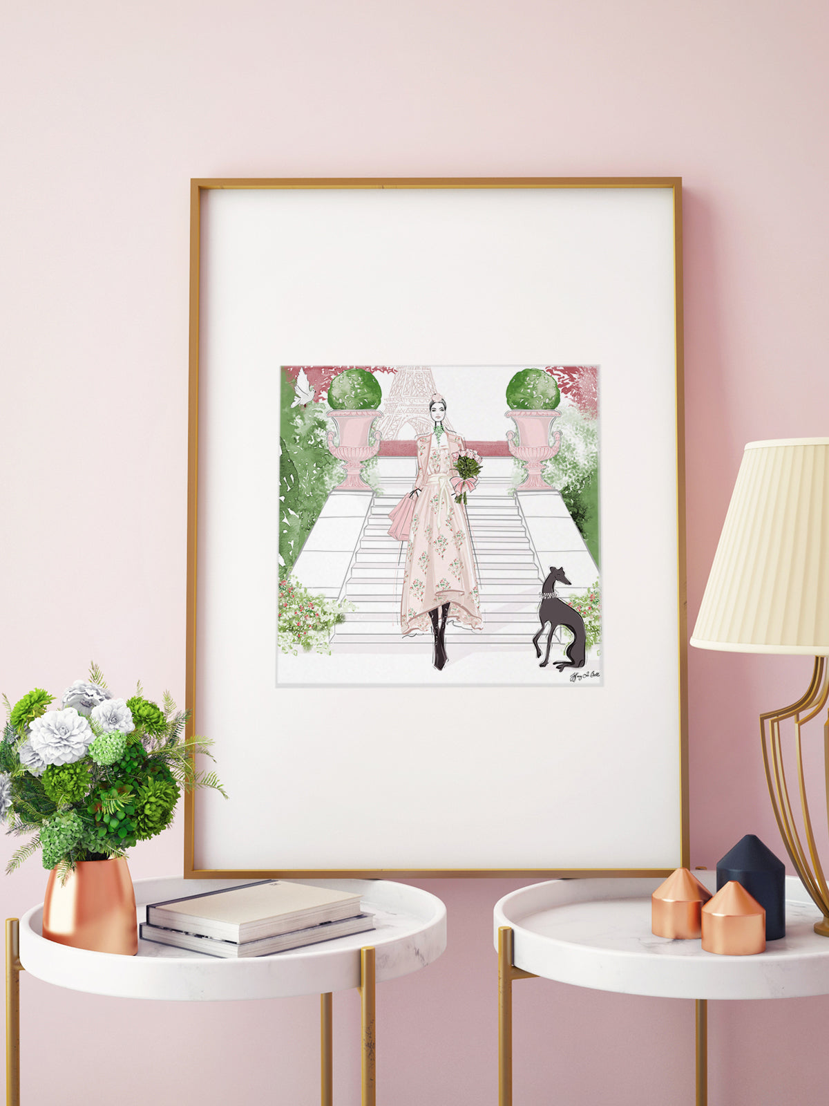 Parisienne Floral - Illustration - Limited Edition Print - Tiffany La Belle