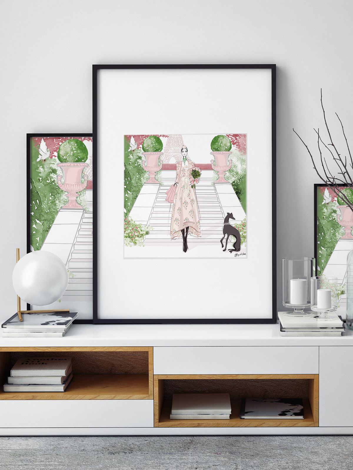 Parisienne Floral - Illustration - Limited Edition Print - Tiffany La Belle