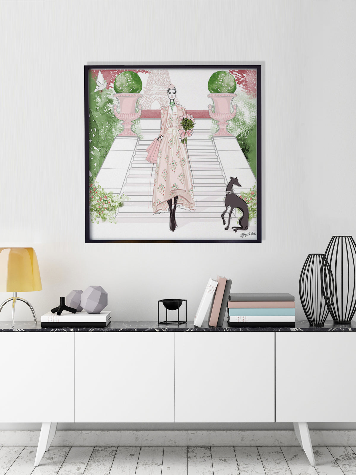 Parisienne Floral - Illustration - Limited Edition Print - Tiffany La Belle