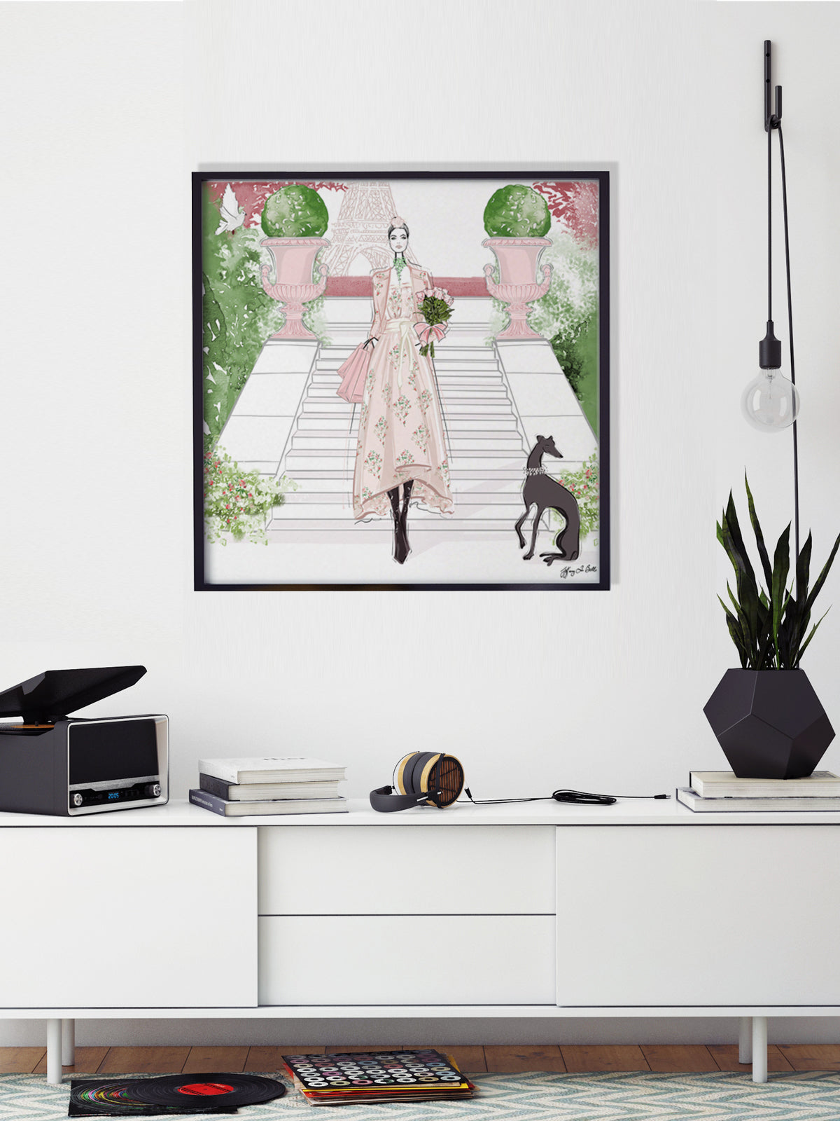 Parisienne Floral - Illustration - Limited Edition Print - Tiffany La Belle