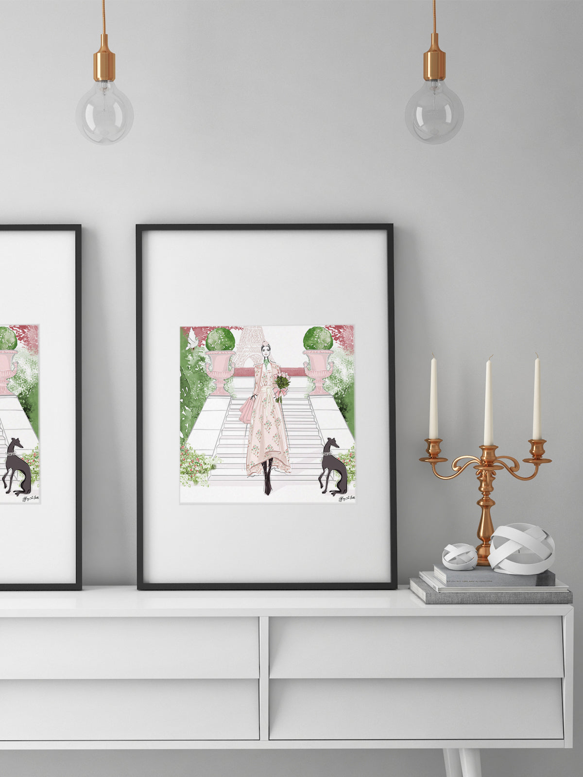 Parisienne Floral - Illustration - Limited Edition Print - Tiffany La Belle