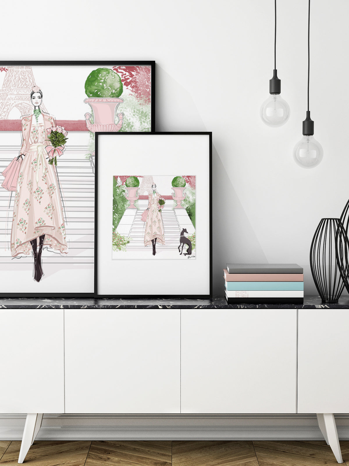 Parisienne Floral - Illustration - Limited Edition Print - Tiffany La Belle