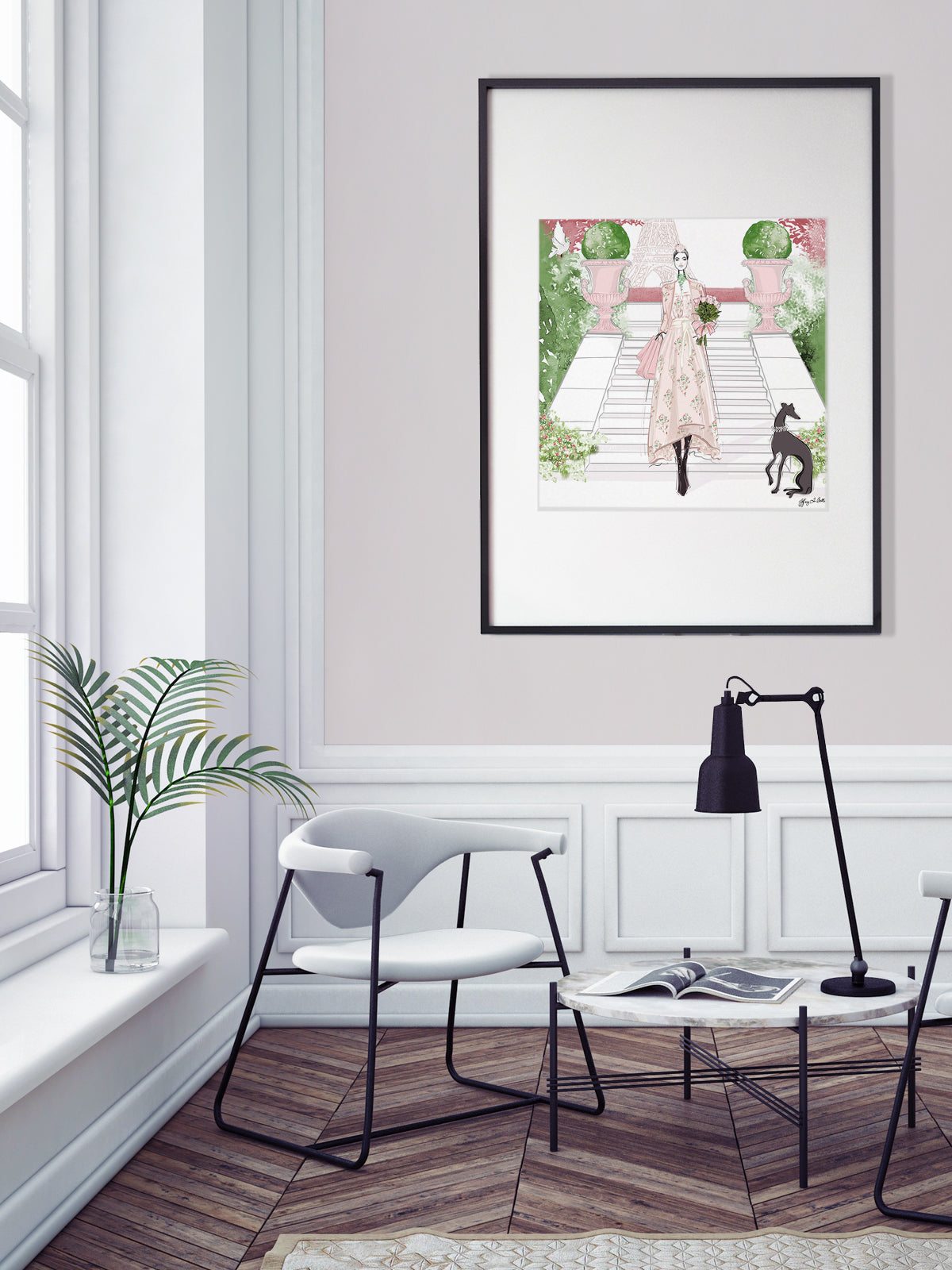 Parisienne Floral - Illustration - Limited Edition Print - Tiffany La Belle