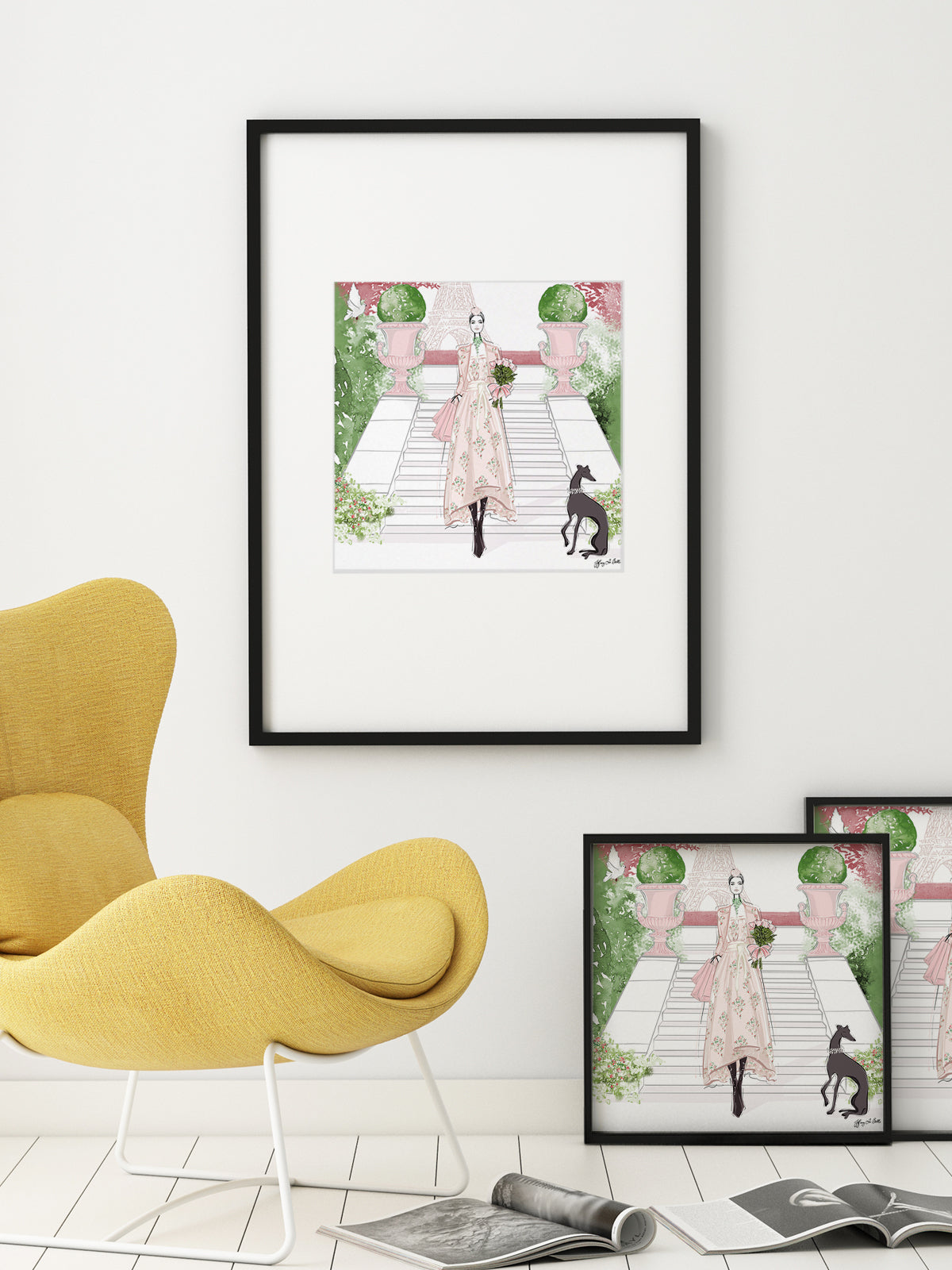 Parisienne Floral - Illustration - Limited Edition Print - Tiffany La Belle