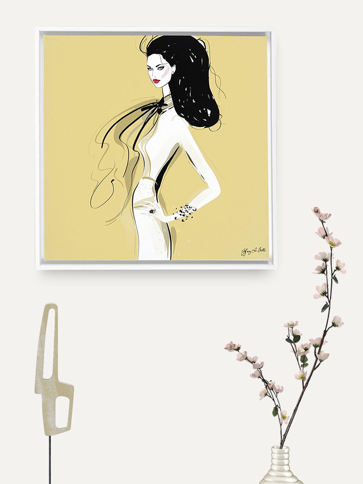 She's All Style - Illustration - Canvas Gallery Print - Unframed or Framed - Tiffany La Belle