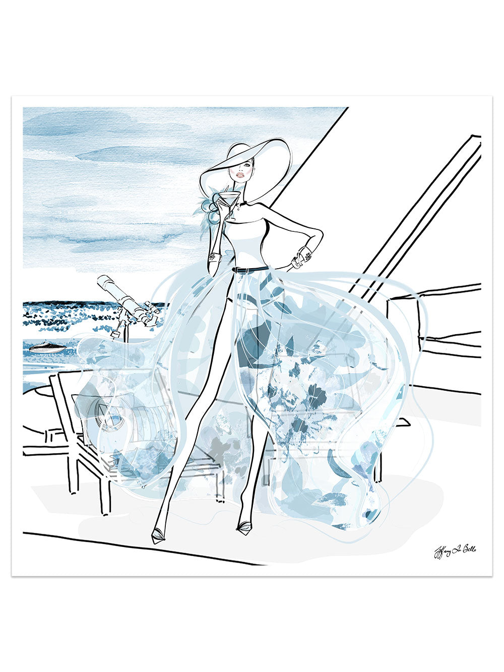 Summer is Coming - Illustration - Limited Edition Print - Tiffany La Belle