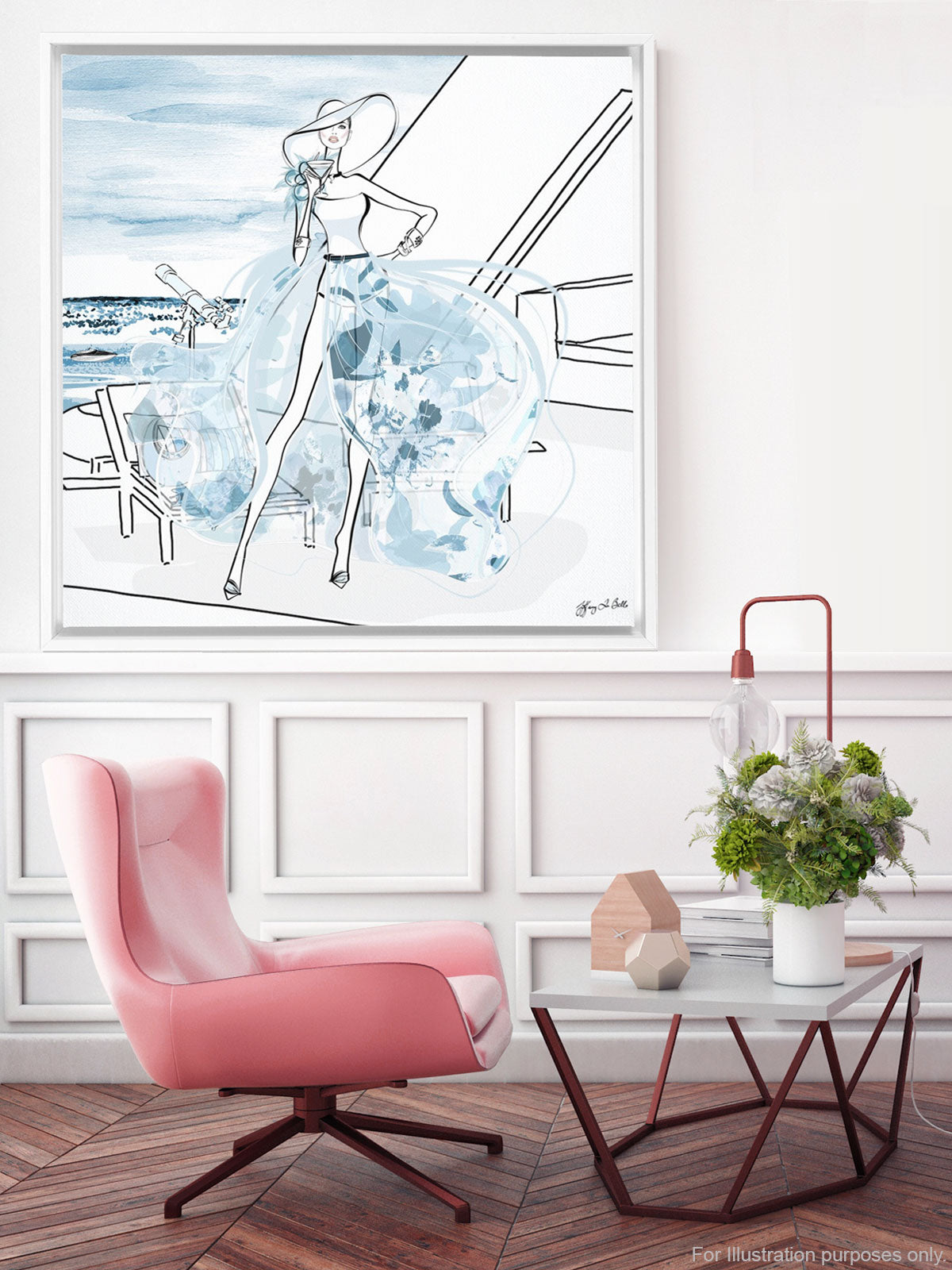 Summer is Coming - Illustration - Canvas Gallery Print - Unframed or Framed - Tiffany La Belle