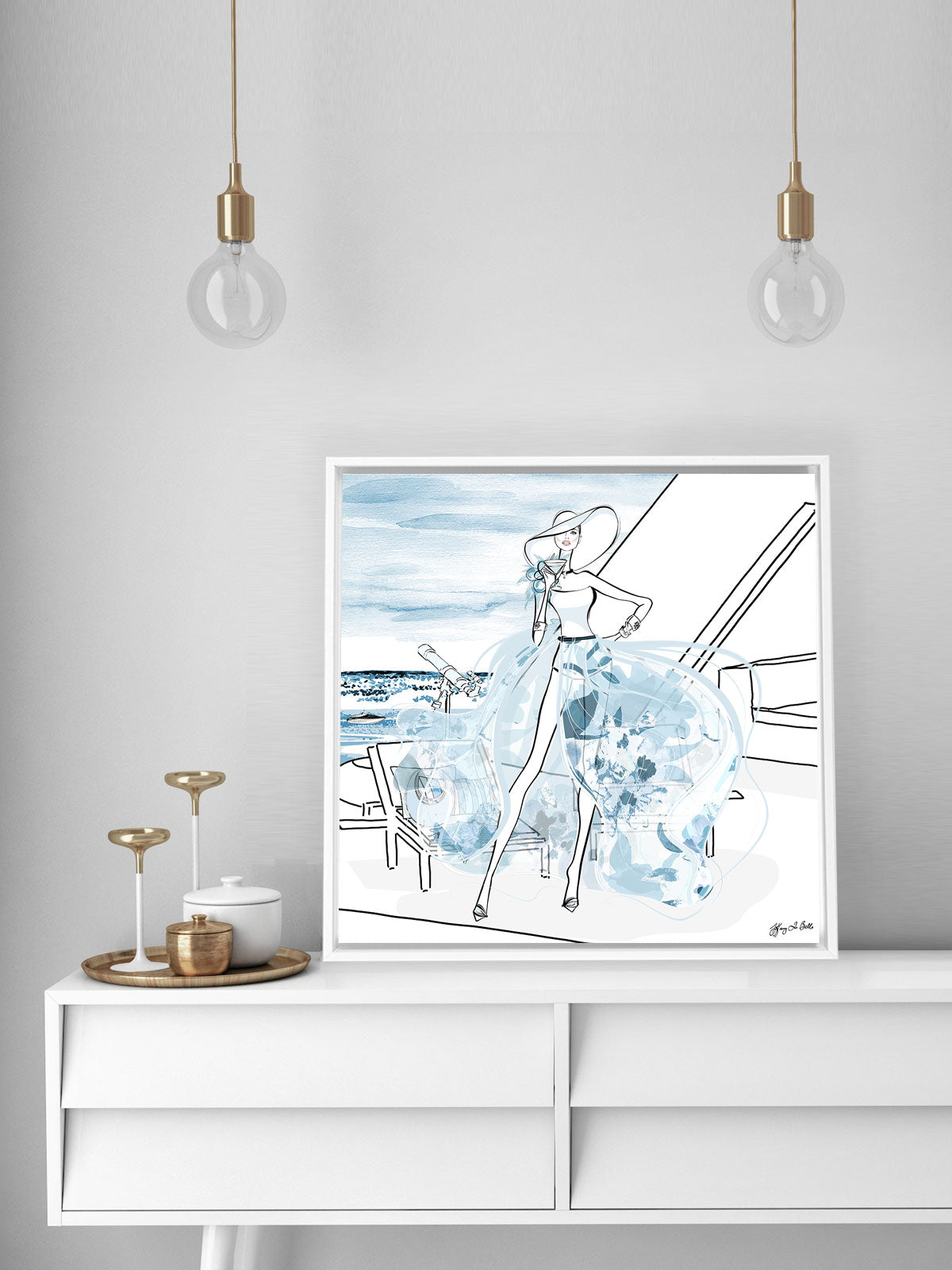 Summer is Coming - Illustration - Canvas Gallery Print - Unframed or Framed - Tiffany La Belle
