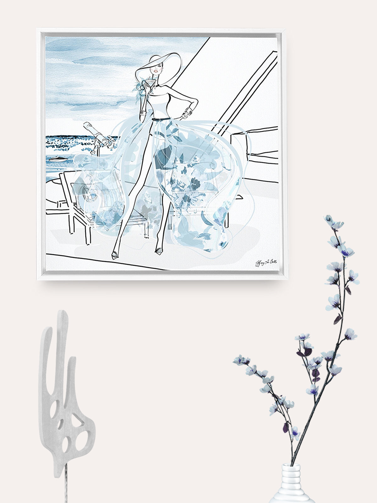 Summer is Coming - Illustration - Canvas Gallery Print - Unframed or Framed - Tiffany La Belle