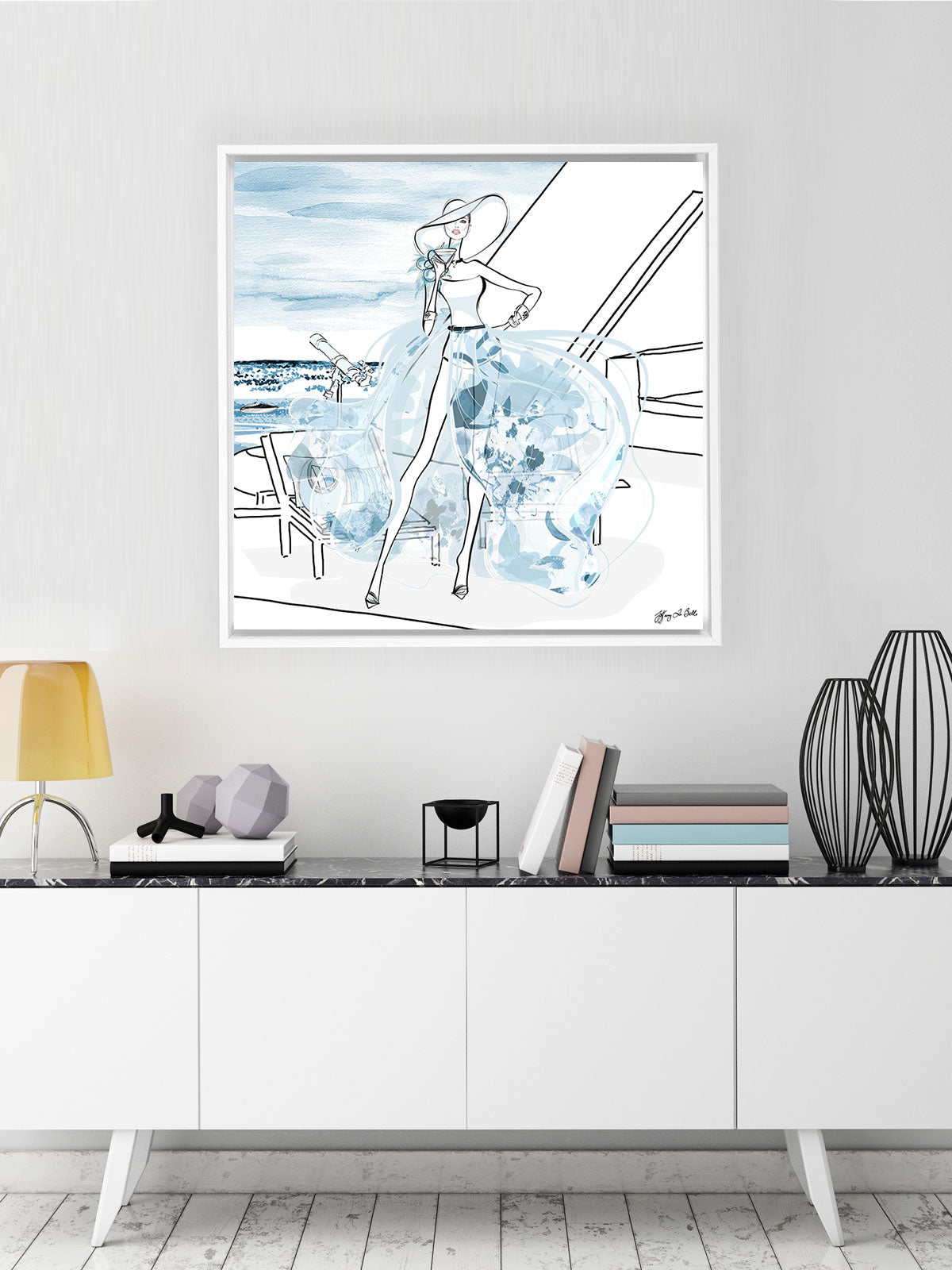 Summer is Coming - Illustration - Canvas Gallery Print - Unframed or Framed - Tiffany La Belle