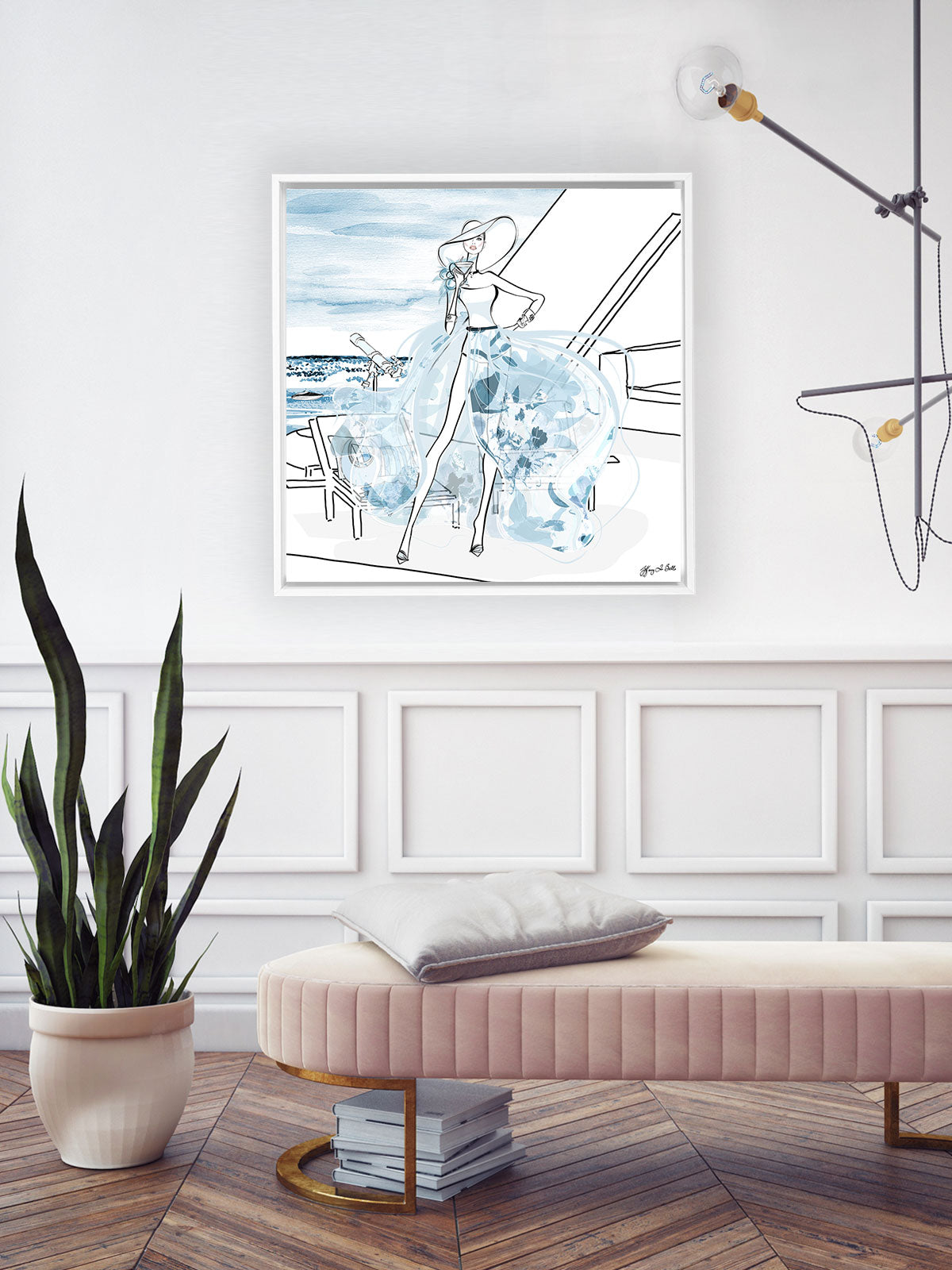 Summer is Coming - Illustration - Canvas Gallery Print - Unframed or Framed - Tiffany La Belle