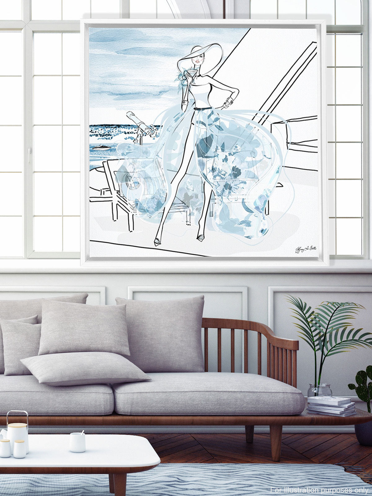 Summer is Coming - Illustration - Canvas Gallery Print - Unframed or Framed - Tiffany La Belle
