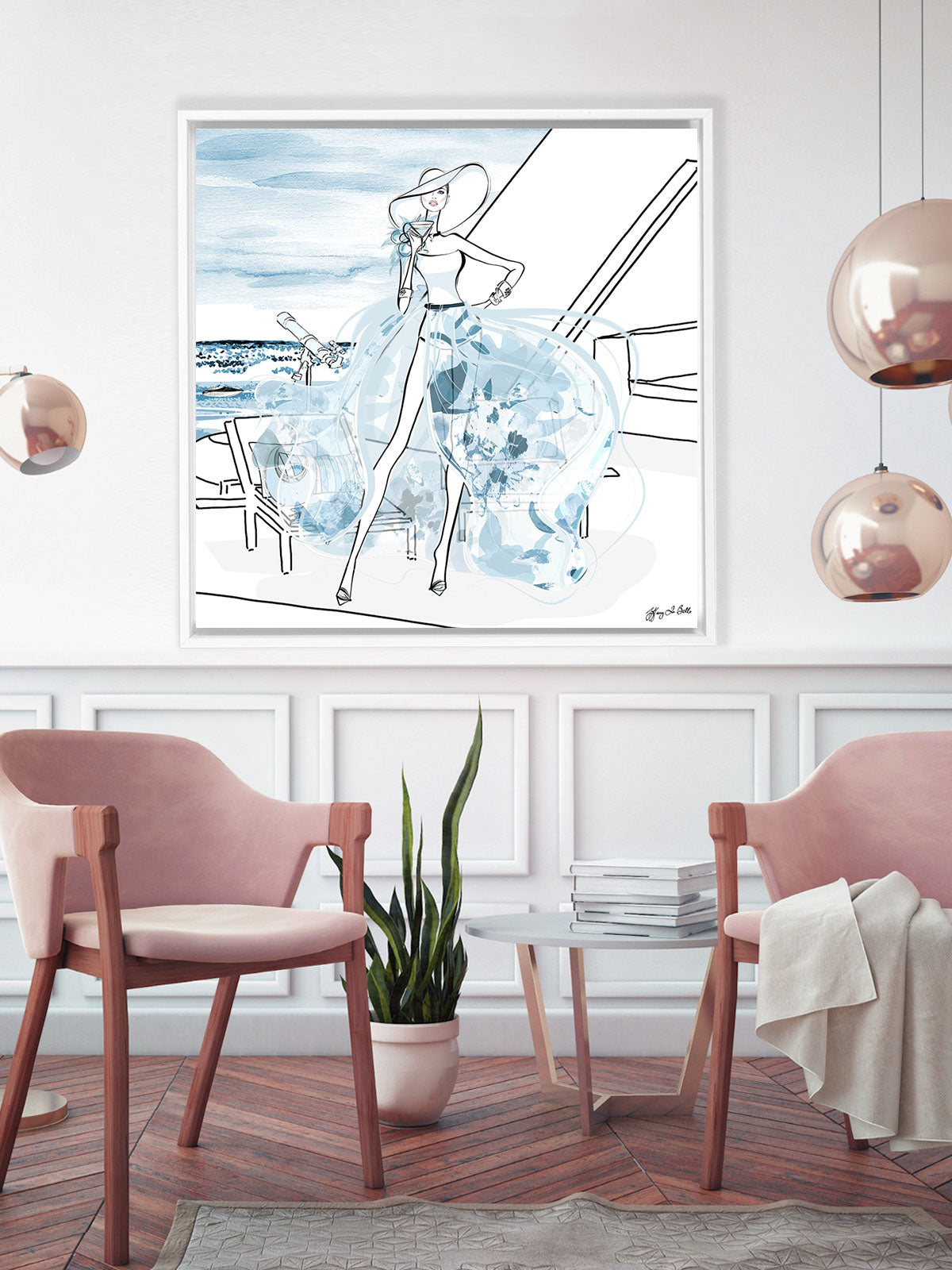 Summer is Coming - Illustration - Canvas Gallery Print - Unframed or Framed - Tiffany La Belle