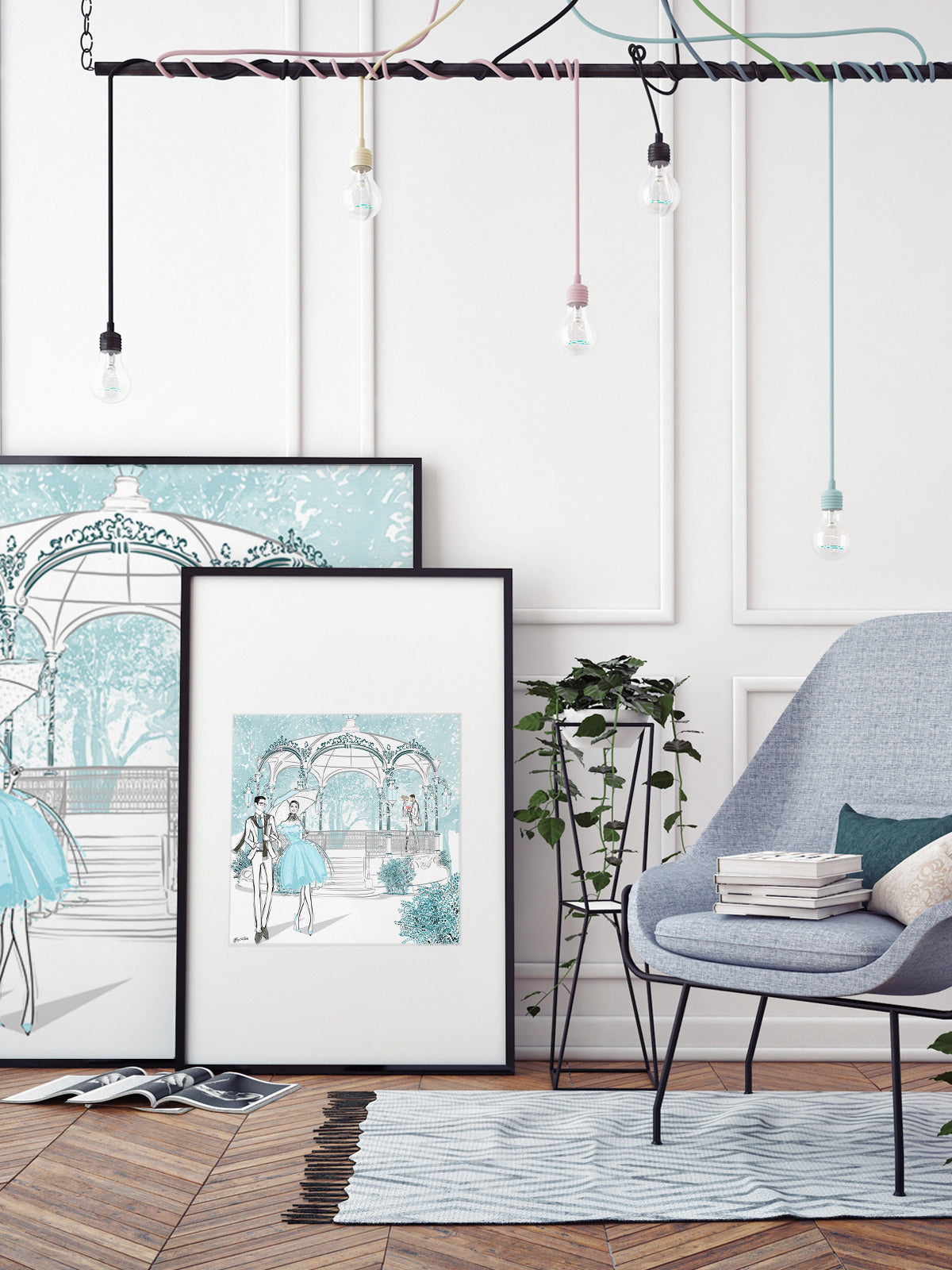Young Lovers - Illustration - Limited Edition Print - Tiffany La Belle