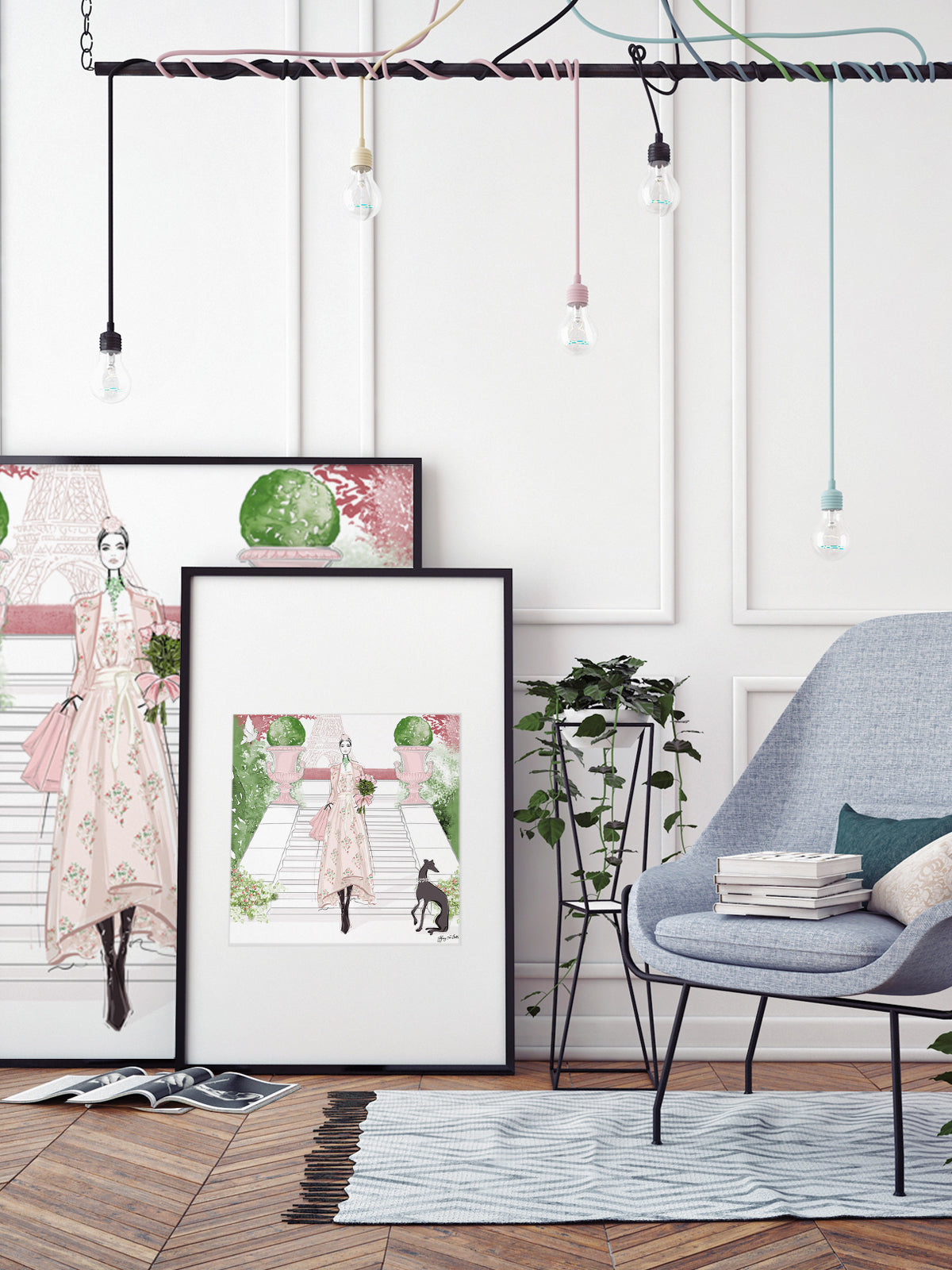 Parisienne Floral - Illustration - Limited Edition Print - Tiffany La Belle