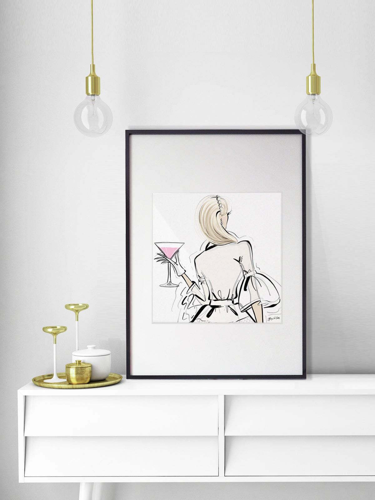 Dior Cocktails - Illustration - Limited Edition Print - Tiffany La Belle