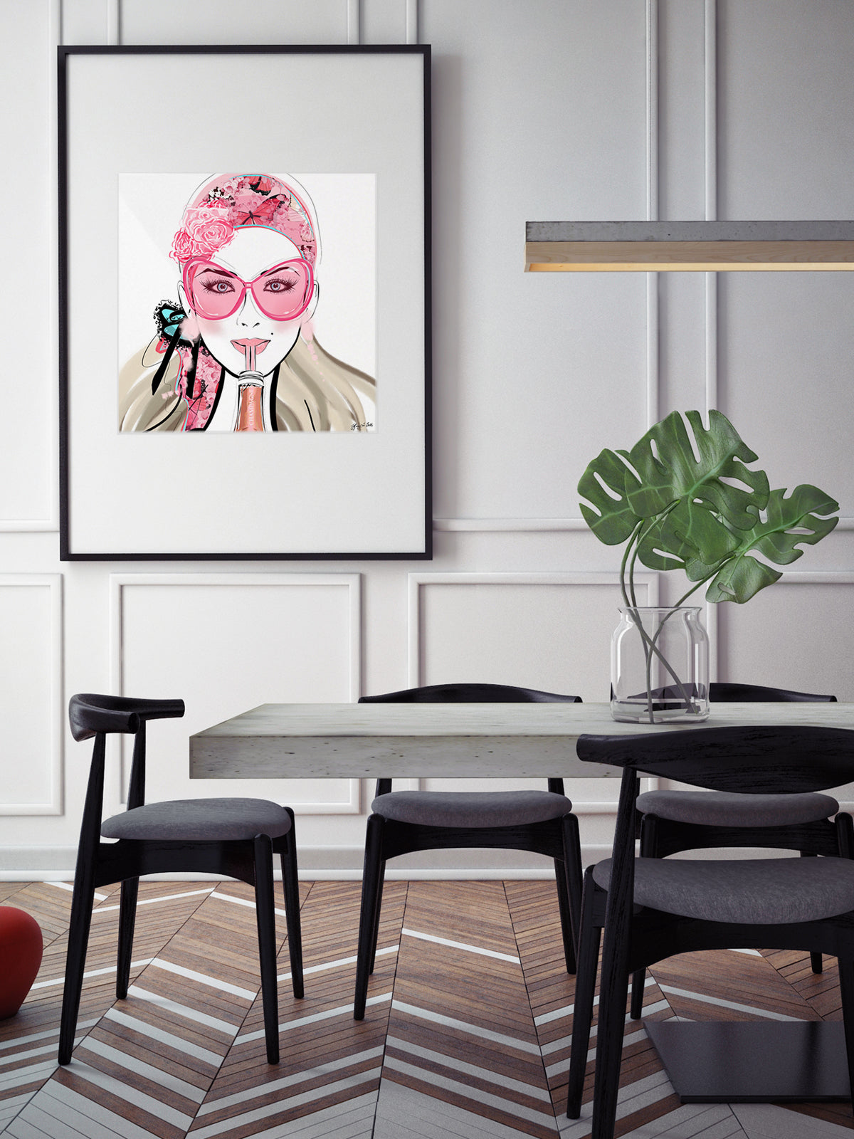 Who Needs a Glass? - Illustration - Limited Edition Print - Tiffany La Belle