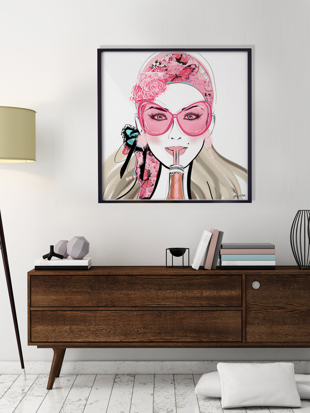Who Needs a Glass? - Illustration - Limited Edition Print - Tiffany La Belle