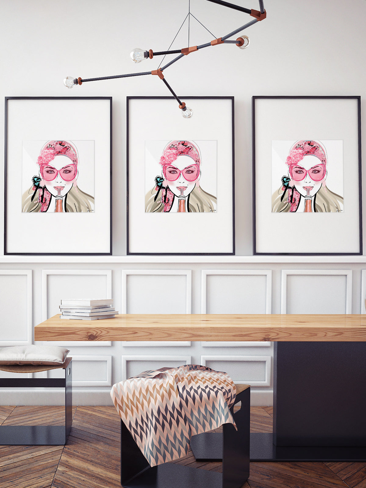Who Needs a Glass? - Illustration - Limited Edition Print - Tiffany La Belle