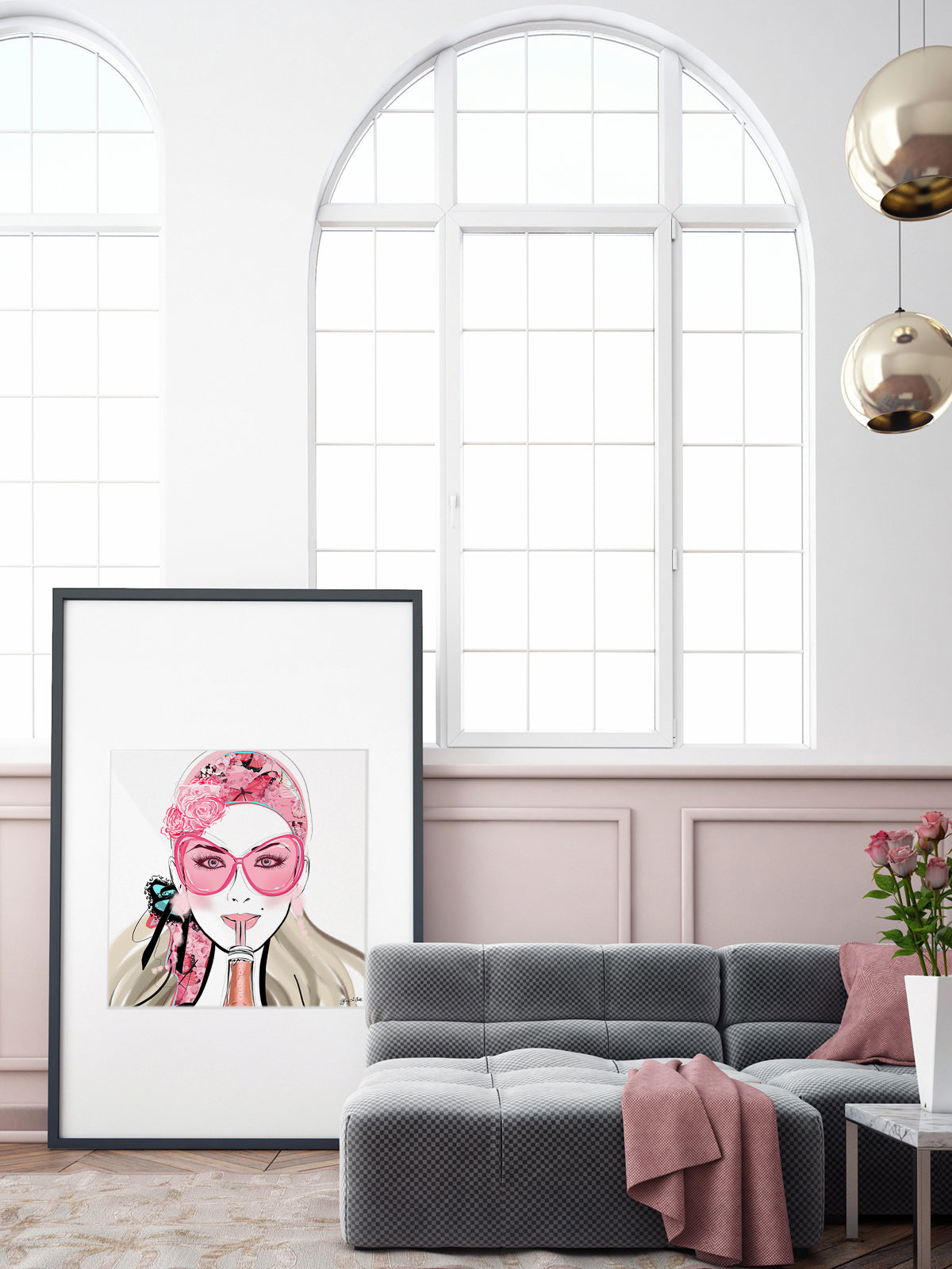 Who Needs a Glass? - Illustration - Limited Edition Print - Tiffany La Belle