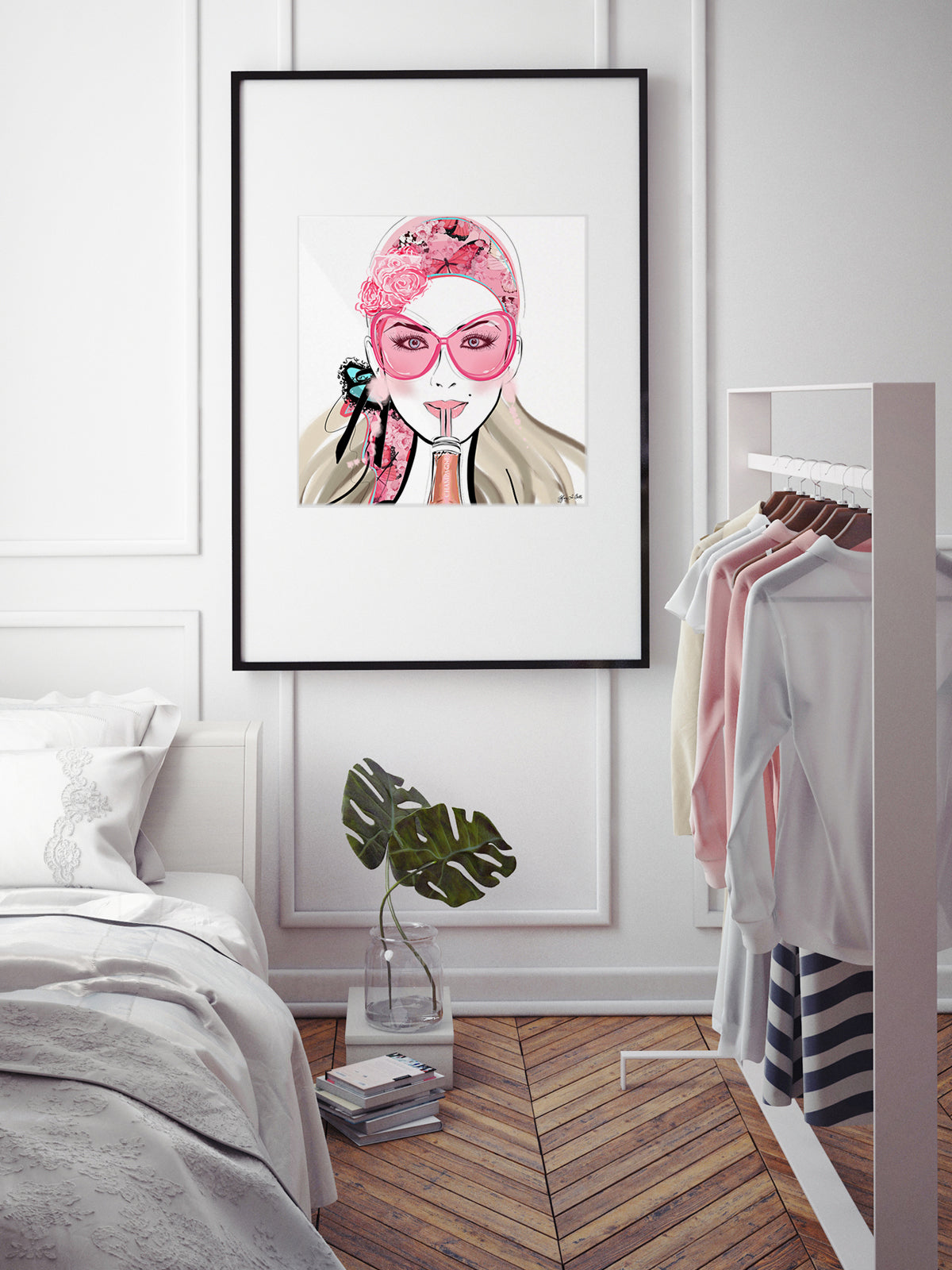Who Needs a Glass? - Illustration - Limited Edition Print - Tiffany La Belle