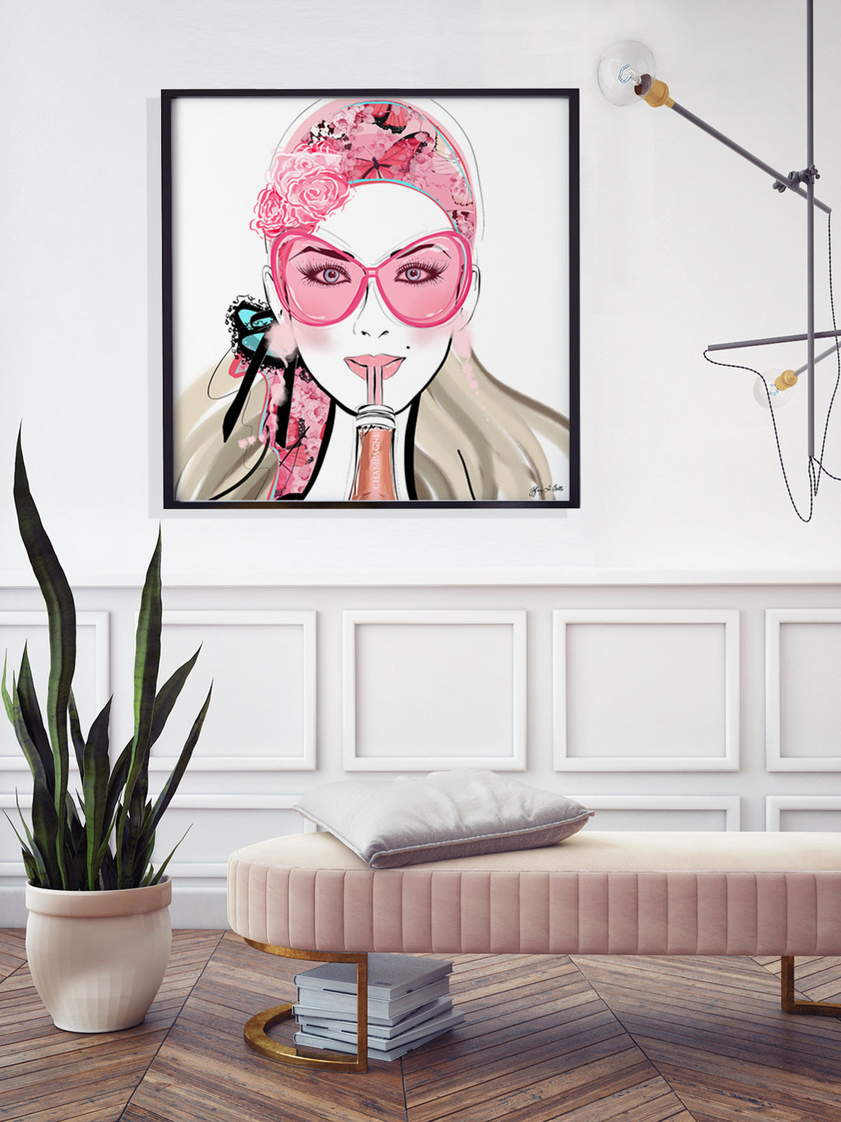 Who Needs a Glass? - Illustration - Limited Edition Print - Tiffany La Belle