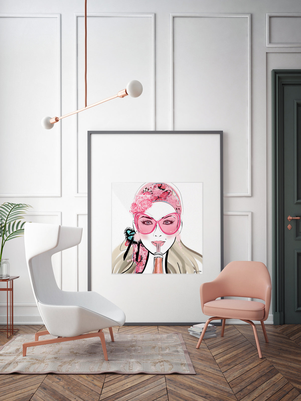 Who Needs a Glass? - Illustration - Limited Edition Print - Tiffany La Belle