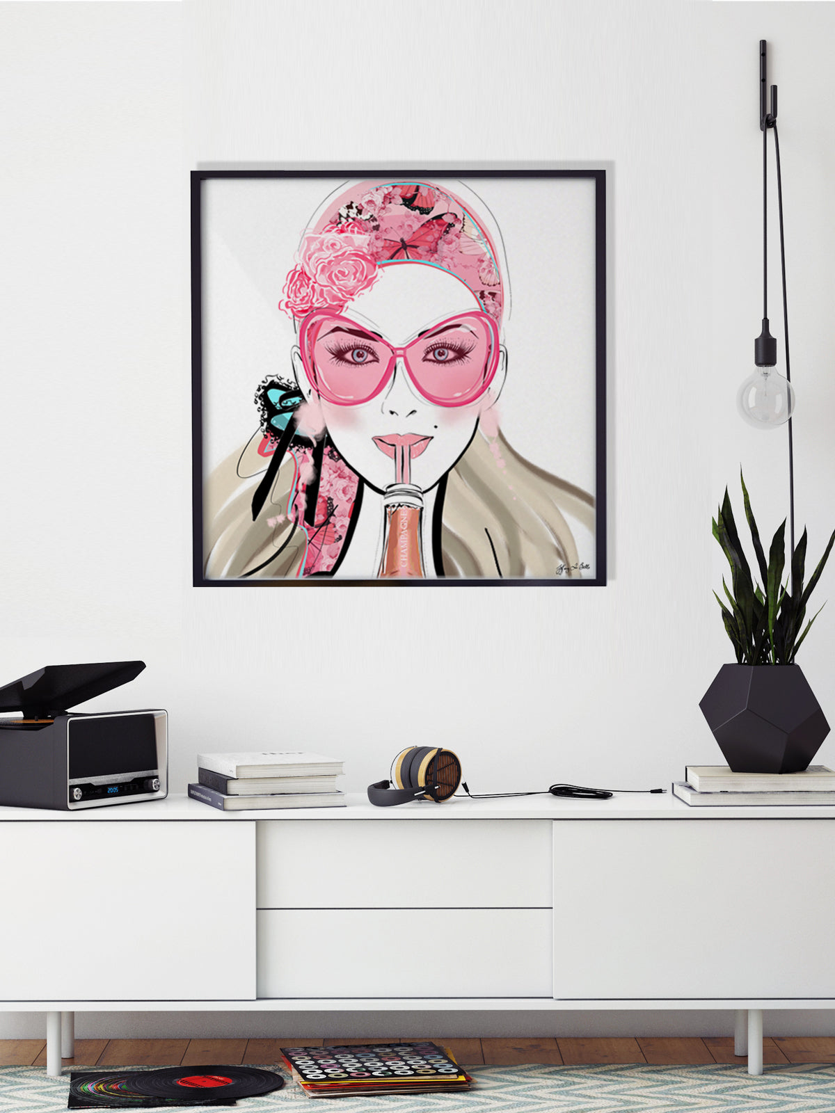 Who Needs a Glass? - Illustration - Limited Edition Print - Tiffany La Belle