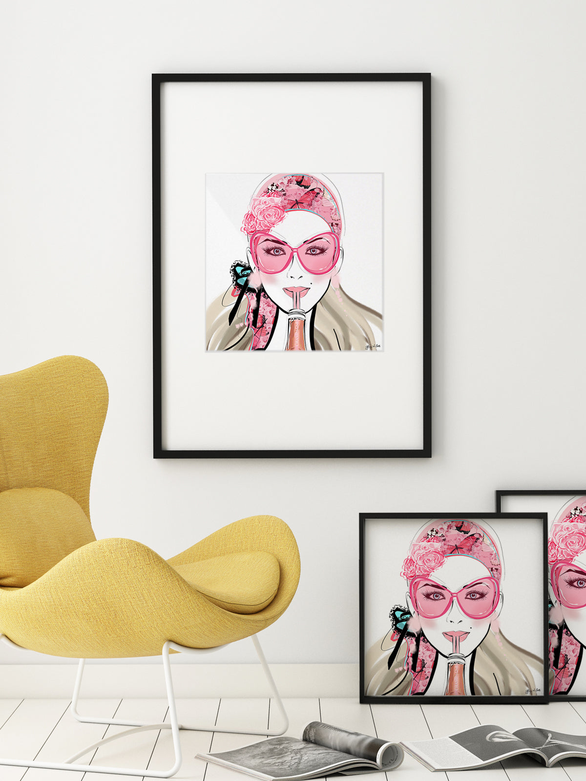 Who Needs a Glass? - Illustration - Limited Edition Print - Tiffany La Belle