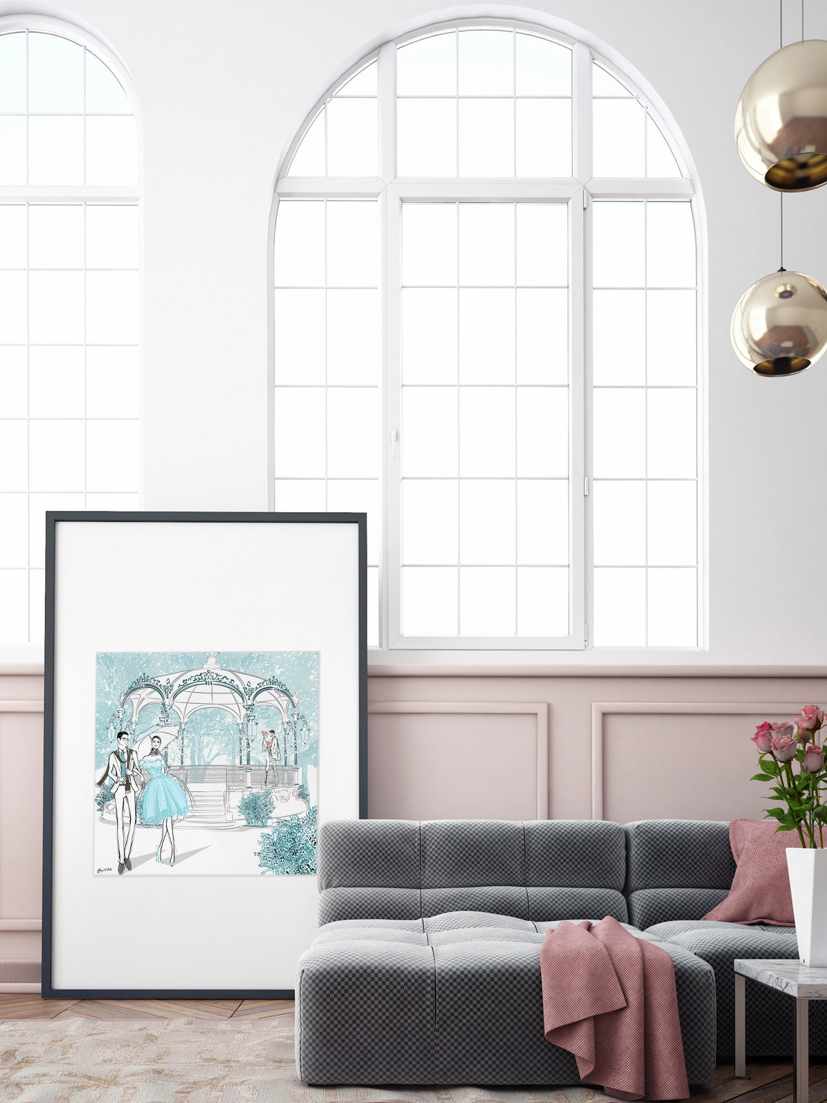 Young Lovers - Illustration - Limited Edition Print - Tiffany La Belle