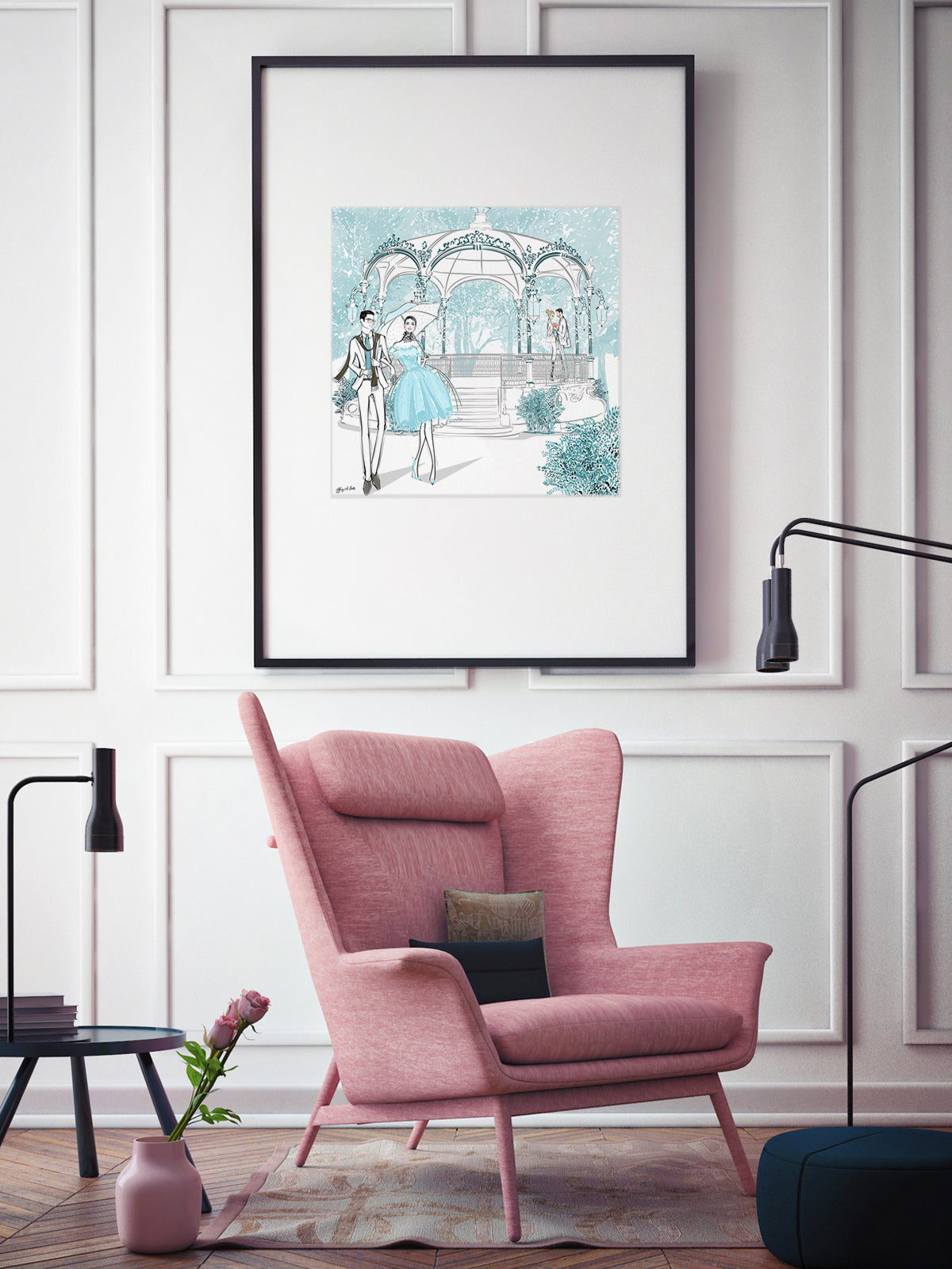 Young Lovers - Illustration - Limited Edition Print - Tiffany La Belle
