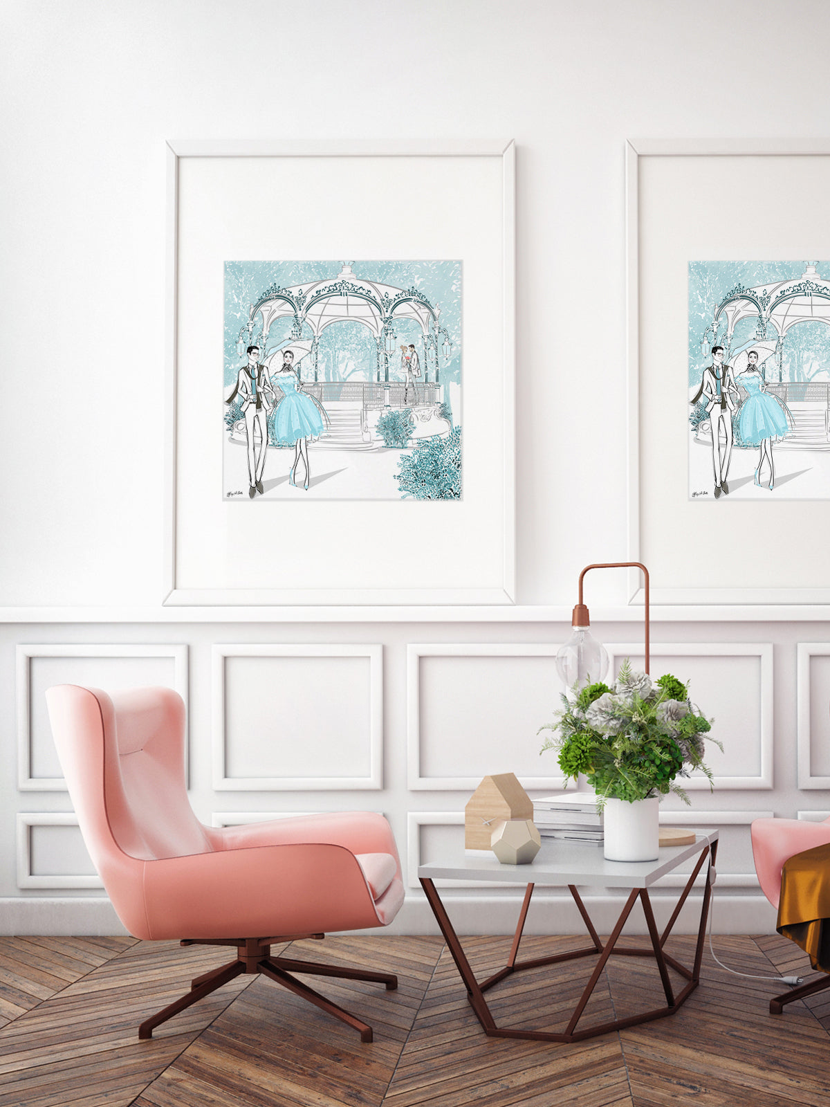 Young Lovers - Illustration - Limited Edition Print - Tiffany La Belle