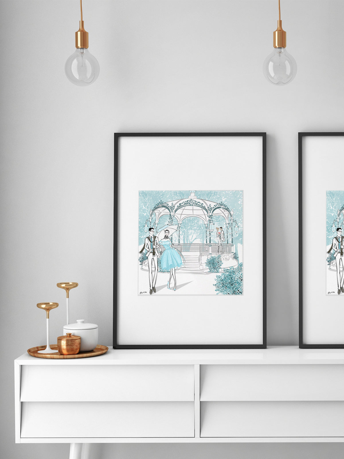 Young Lovers - Illustration - Limited Edition Print - Tiffany La Belle