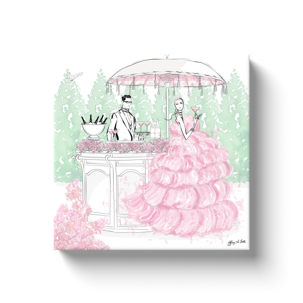 Giambattista Valli Cocktail Couture - Illustration - Canvas Gallery Print - Unframed or Framed - Tiffany La Belle