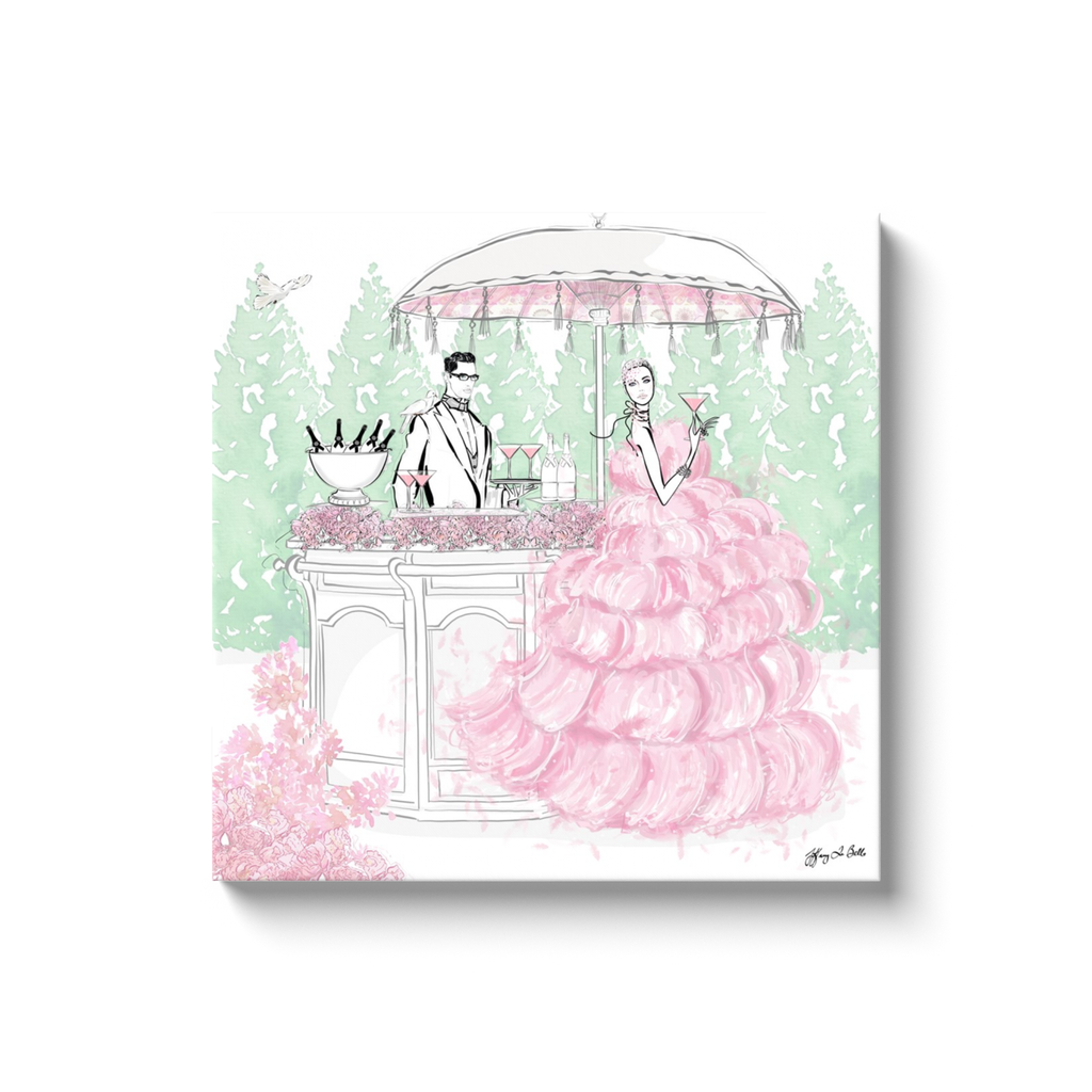 Giambattista Valli Cocktail Couture - Illustration - Canvas Gallery Print - Unframed or Framed - Tiffany La Belle