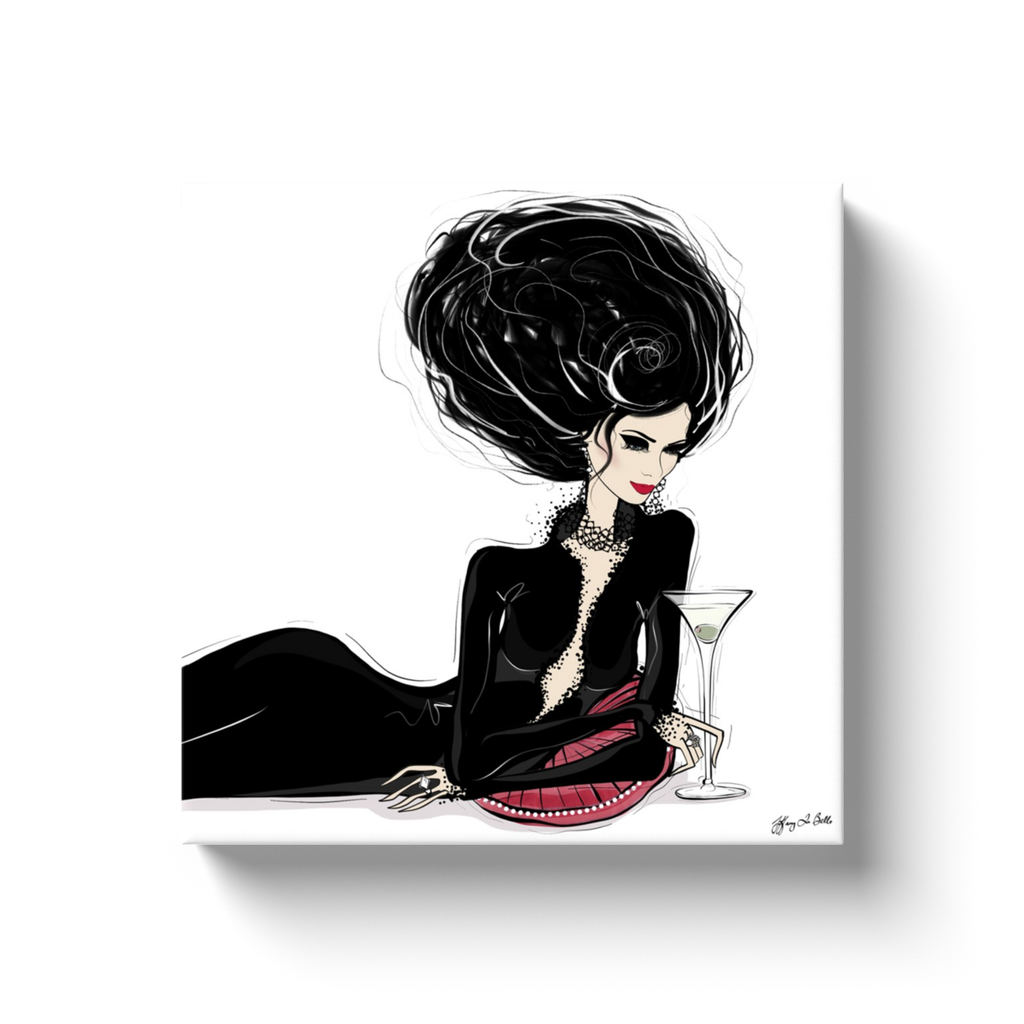 Martini Moments - Illustration - Canvas Gallery Print - Unframed or Framed - Tiffany La Belle