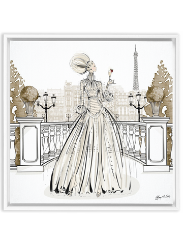 Paris Fashion Week Haute Couture - Illustration - Canvas Gallery Print - Unframed or Framed - Tiffany La Belle