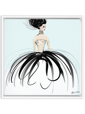 Couture Gems - Illustration - Canvas Gallery Print - Unframed or Framed - Tiffany La Belle