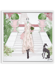 Parisienne Floral - Illustration - Canvas Gallery Print - Unframed or Framed - Tiffany La Belle
