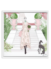 Parisienne Floral - Illustration - Canvas Gallery Print - Unframed or Framed - Tiffany La Belle