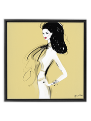 She's All Style - Illustration - Canvas Gallery Print - Unframed or Framed - Tiffany La Belle