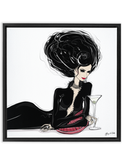 Martini Moments - Illustration - Canvas Gallery Print - Unframed or Framed - Tiffany La Belle