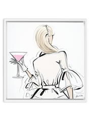 Dior Cocktails - Illustration - Canvas Gallery Print - Unframed or Framed - Tiffany La Belle